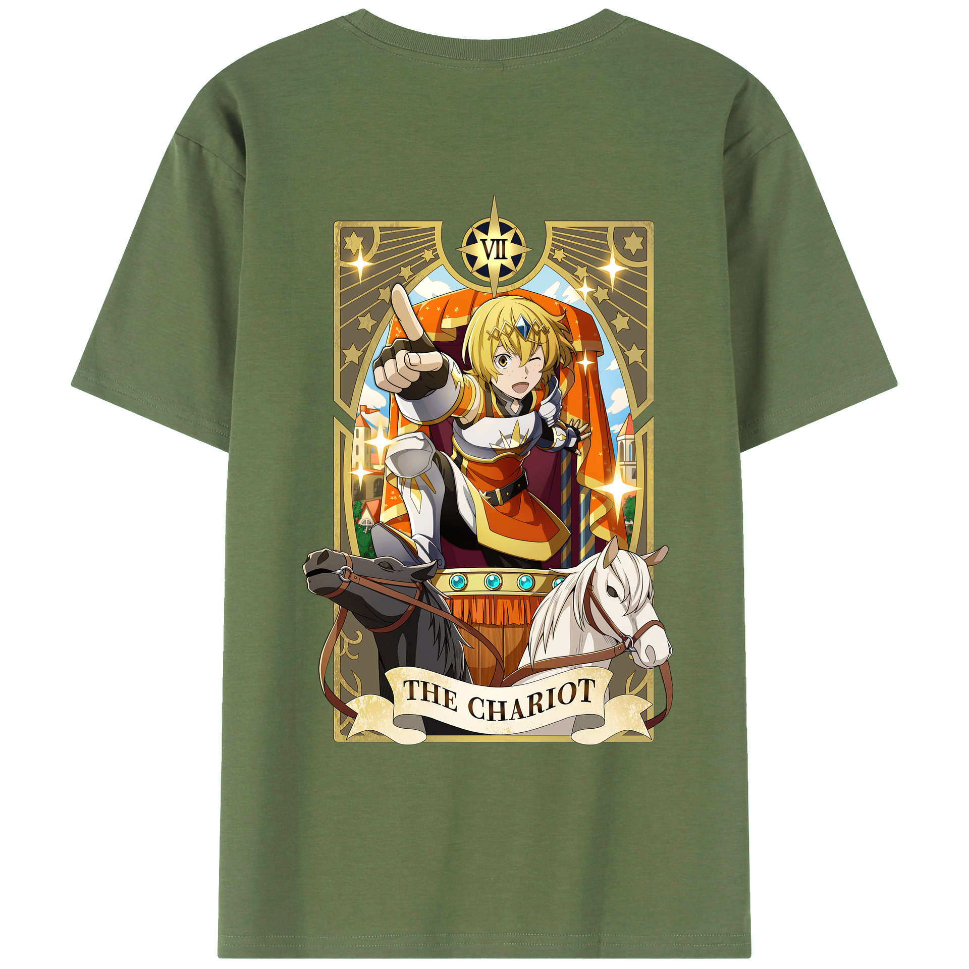 （画像用） 文豪ストレイドッグス Bungo Stray Dogs 綿100％ メンズ半袖Tシャツ（バックプリント） 通気性